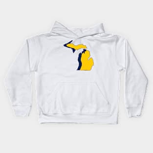 University of Michigan Wolverines - MI Maize & Blue Kids Hoodie